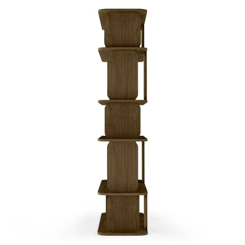 Scaffale alto arrotondato SALA, marrone espresso