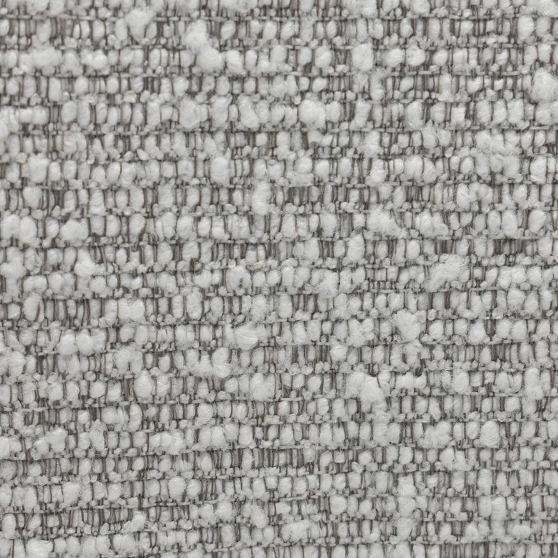 Sedia imbottita SAMMA, grigio, bouclé, forme arrotondate