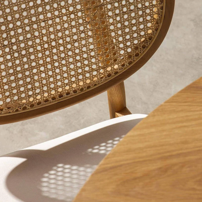 Sedia SUMBA Legno Intrecciato Viennese Naturale/Beige