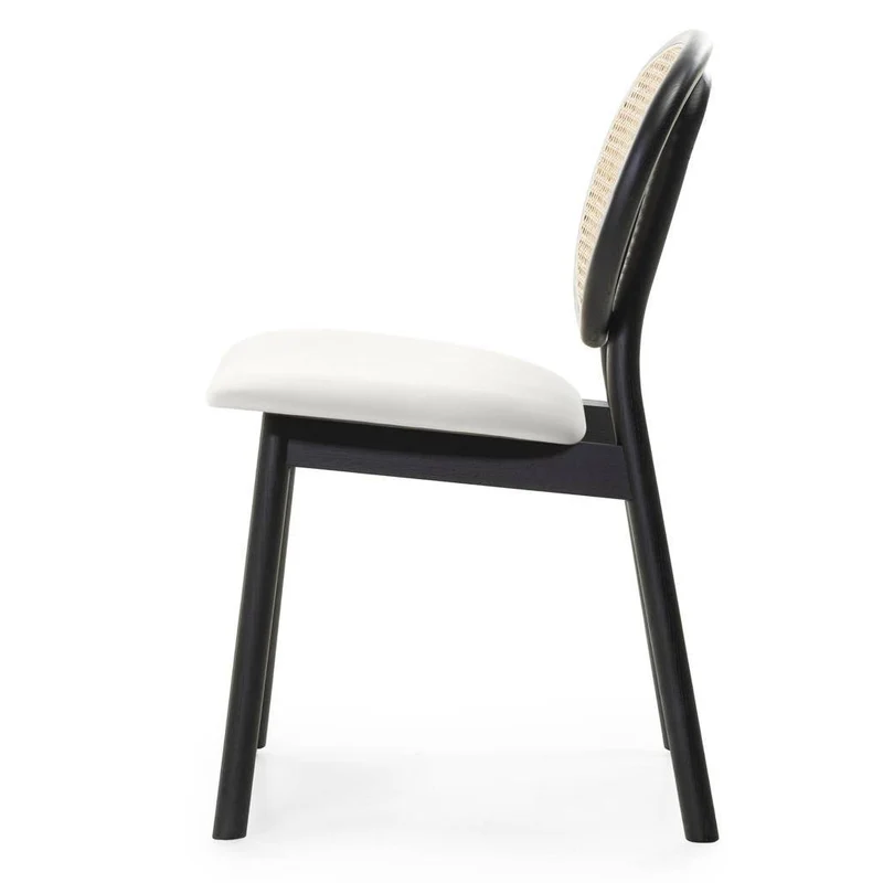 Sedia SUMBA Legno Intrecciato Viennese Nero/Ecru