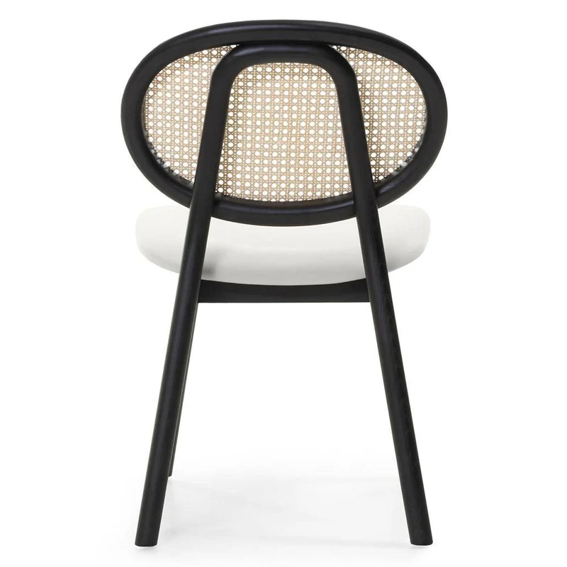 Sedia SUMBA Legno Intrecciato Viennese Nero/Ecru