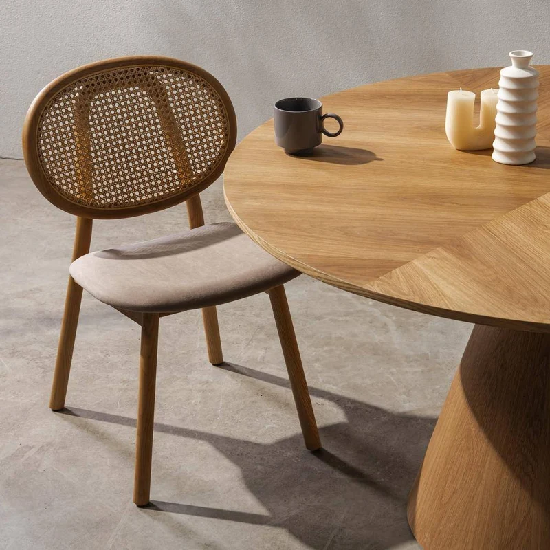 Sedia SUMBA Legno Intrecciato Viennese Naturale/Marrone