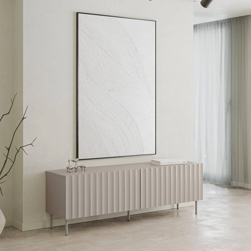 Mobile TV TIRAMI Grigio-Beige Rigato