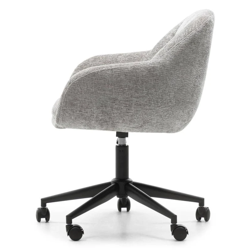 Sedia girevole WEWORK grigio chiaro con forme arrotondate