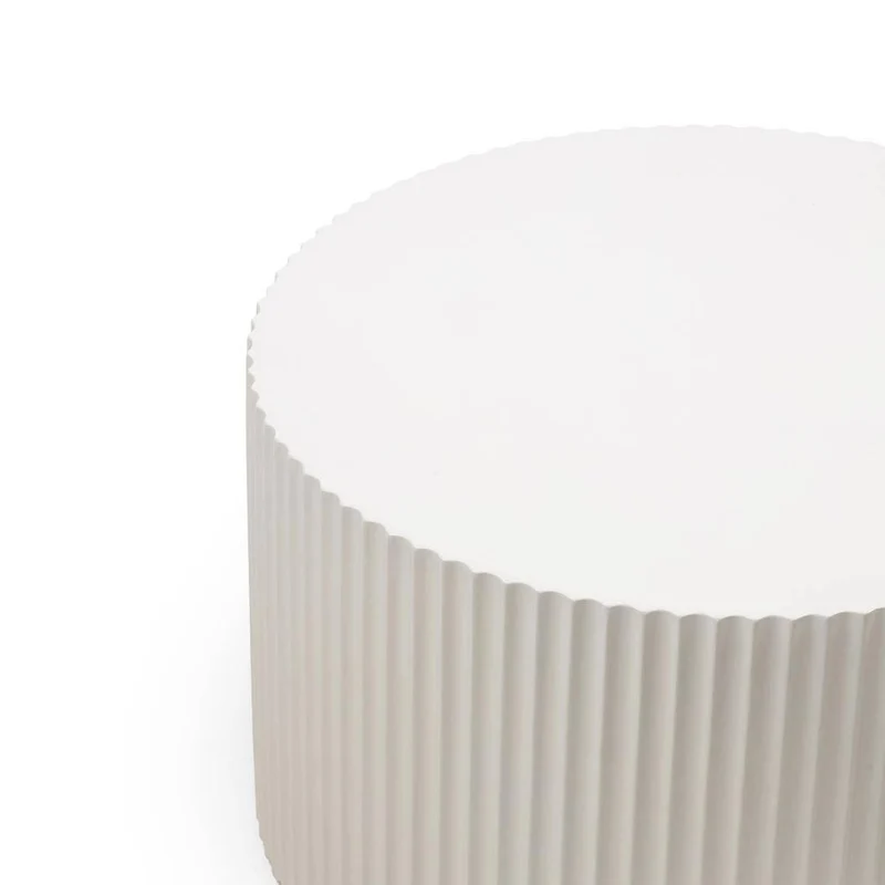 Set tavolini da caffè ZOE rigato grigio-beige
