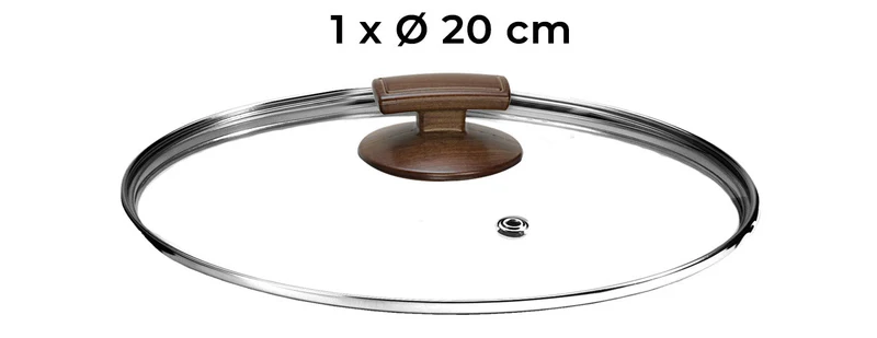 Batteria di Pentole 5 Pezzi in Alluminio Antiaderente Olympia Woody