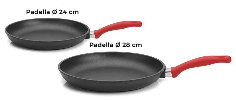 Batteria di Pentole 8 Pezzi in Alluminio Pressofuso Antiaderente Olympia Love