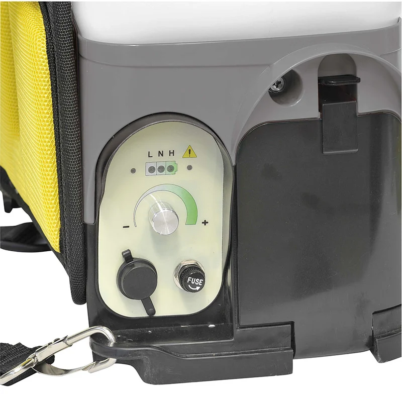 Pompa Irroratrice Elettrica a Zaino da Giardino a Batteria 16lt Rama Suprema Bianco e Grigio