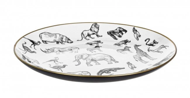Piatto Decorativo Africa D35 in Porcellana