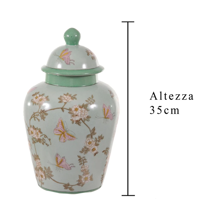 Giara Farfalle Fiori 21 H 35 cm