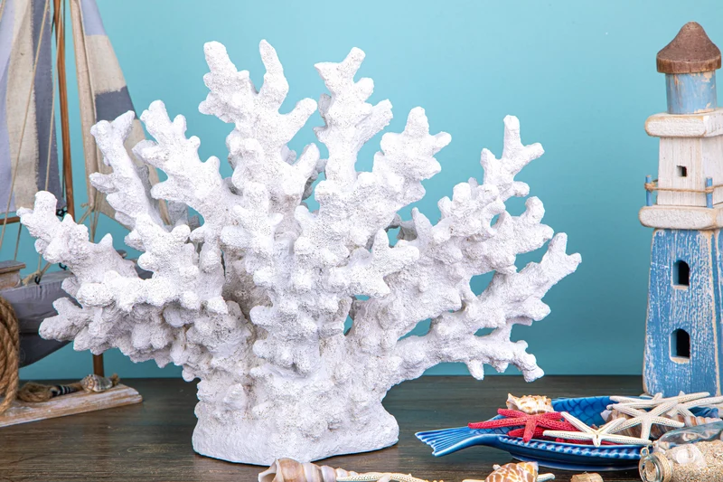Corallo Bianco in Resina Larghezza 38 cm
