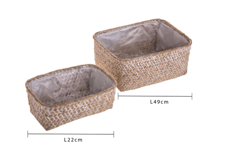 Set 2 Cassette con 2 Cassette Rettangolari Larghezza 22 cm2