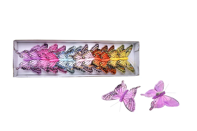 Set 36 Farfalle 10 cm con Clip