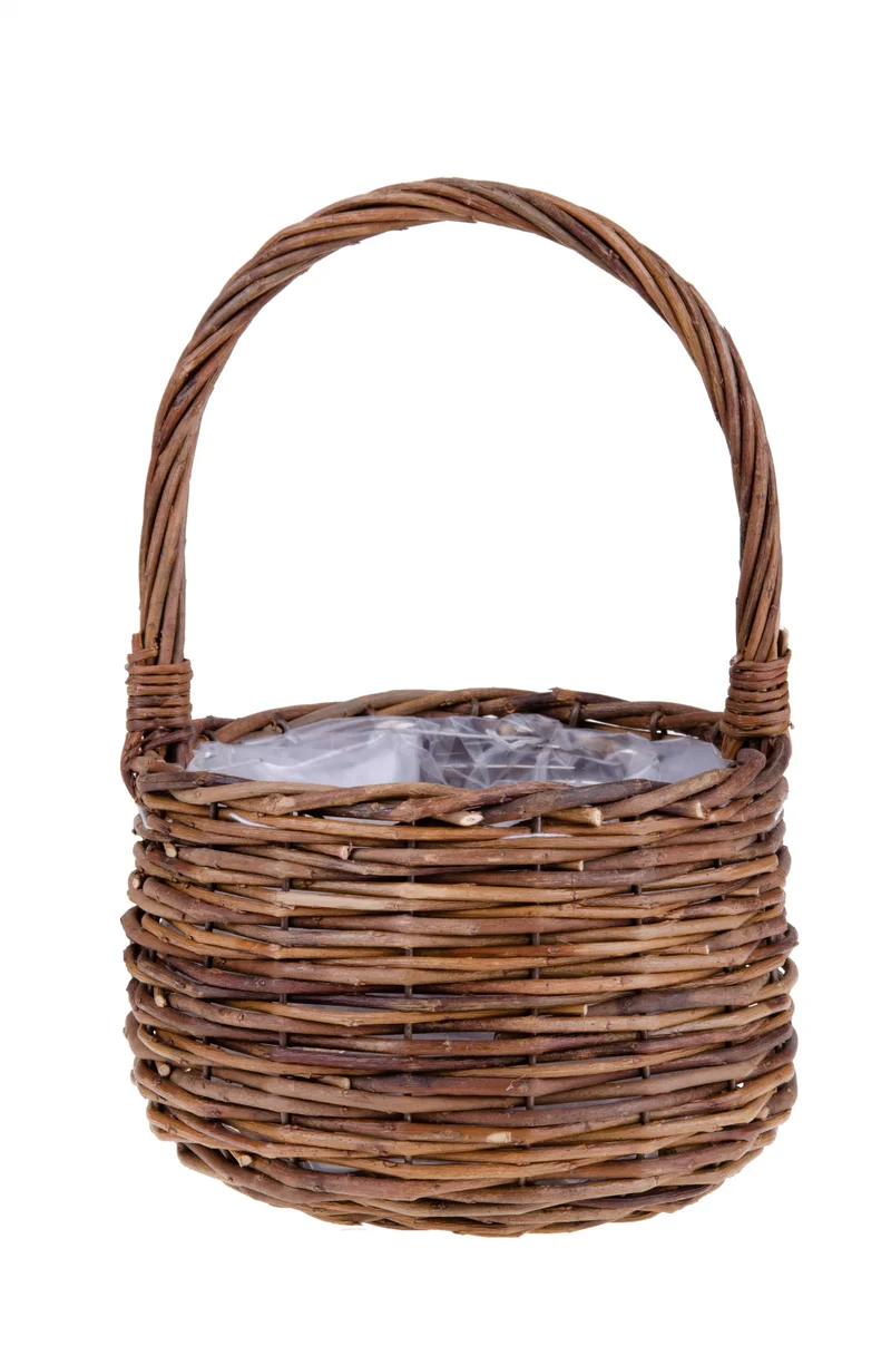 Set 4 Cesti Rotondo con Manico Larghezza 17 cm