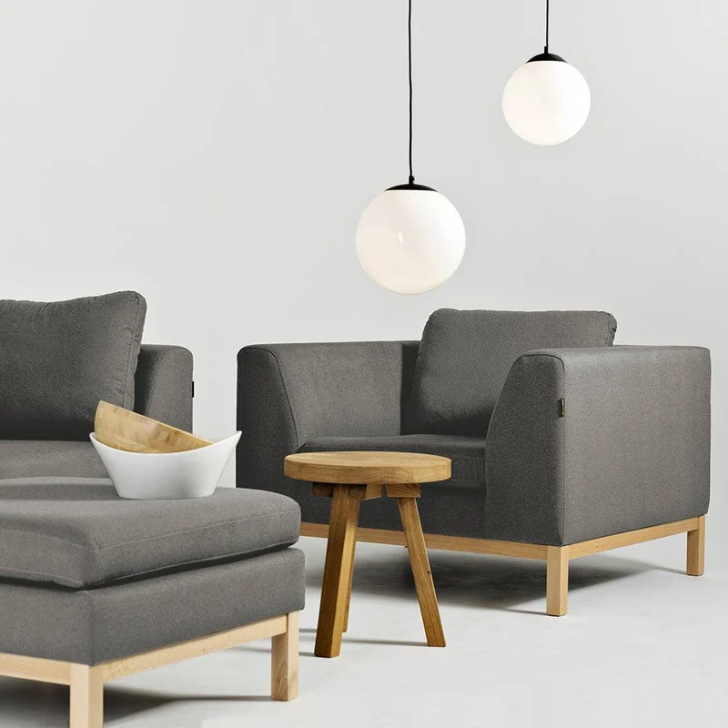Poltrona AMBIENT WOOD - kwarc, naturale