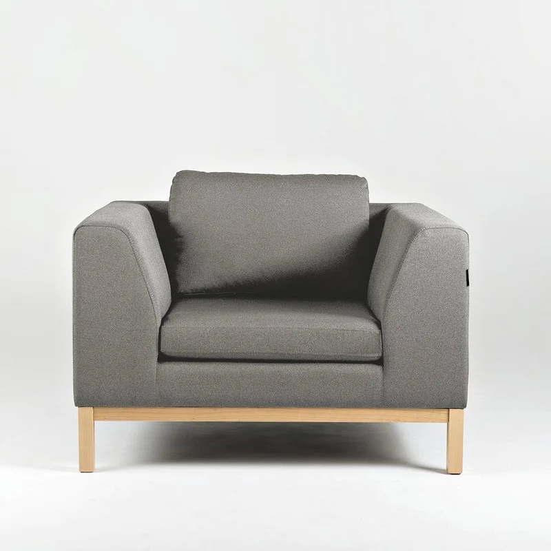 Poltrona AMBIENT WOOD - kwarc, naturale