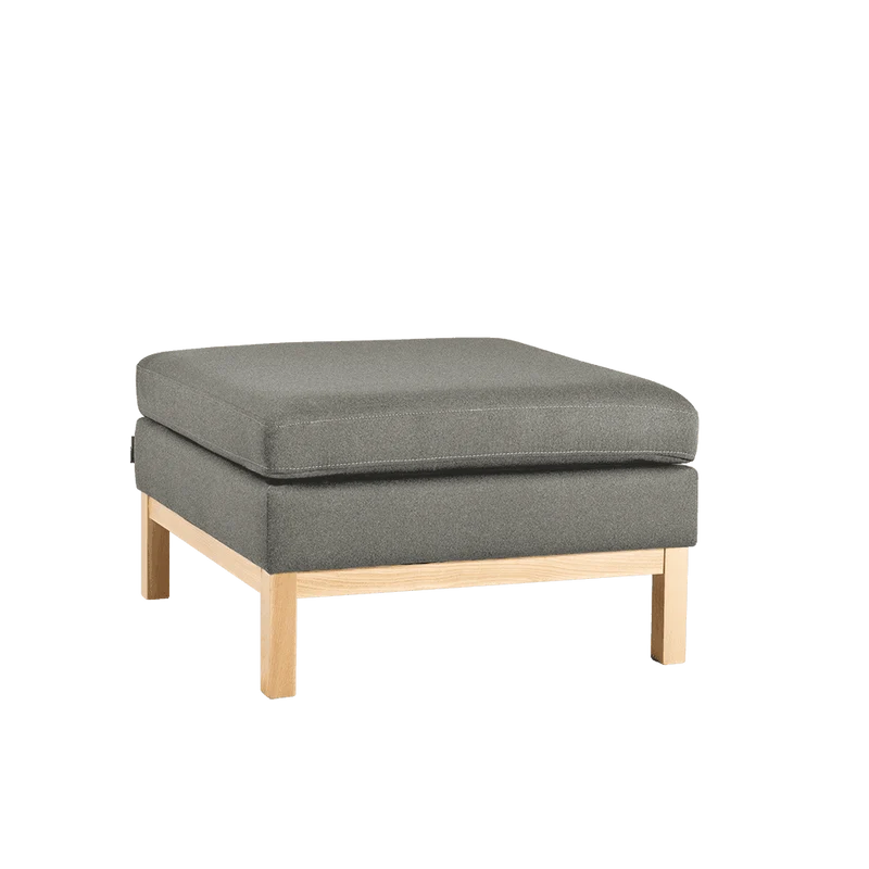 Pouf AMBIENT WOOD - kwarc, naturale