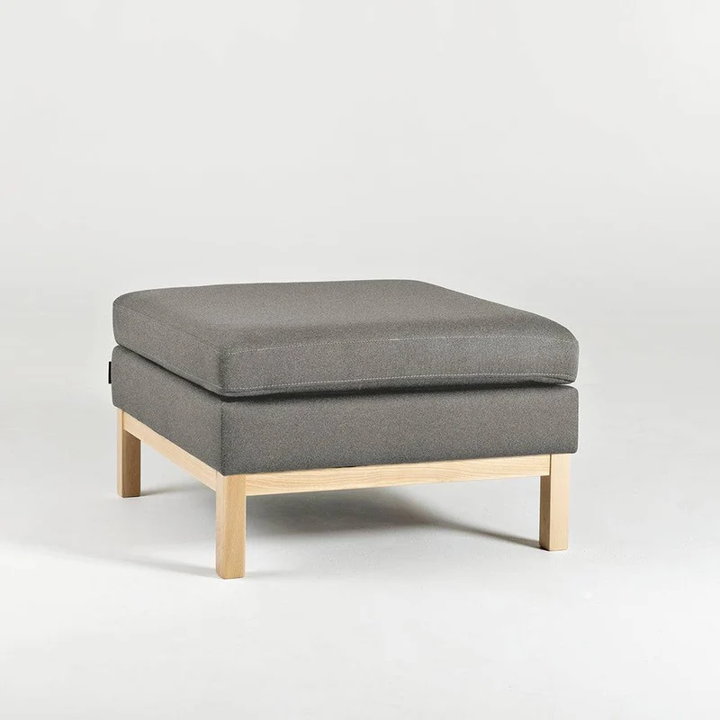 Pouf AMBIENT WOOD - kwarc, naturale
