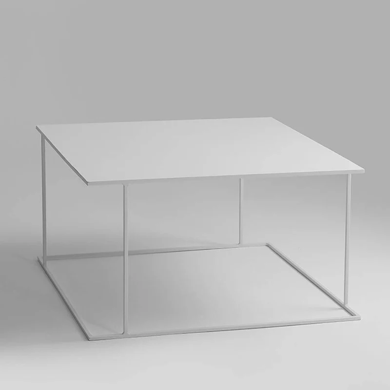 Tavolino WALT METAL 80 - Bianco