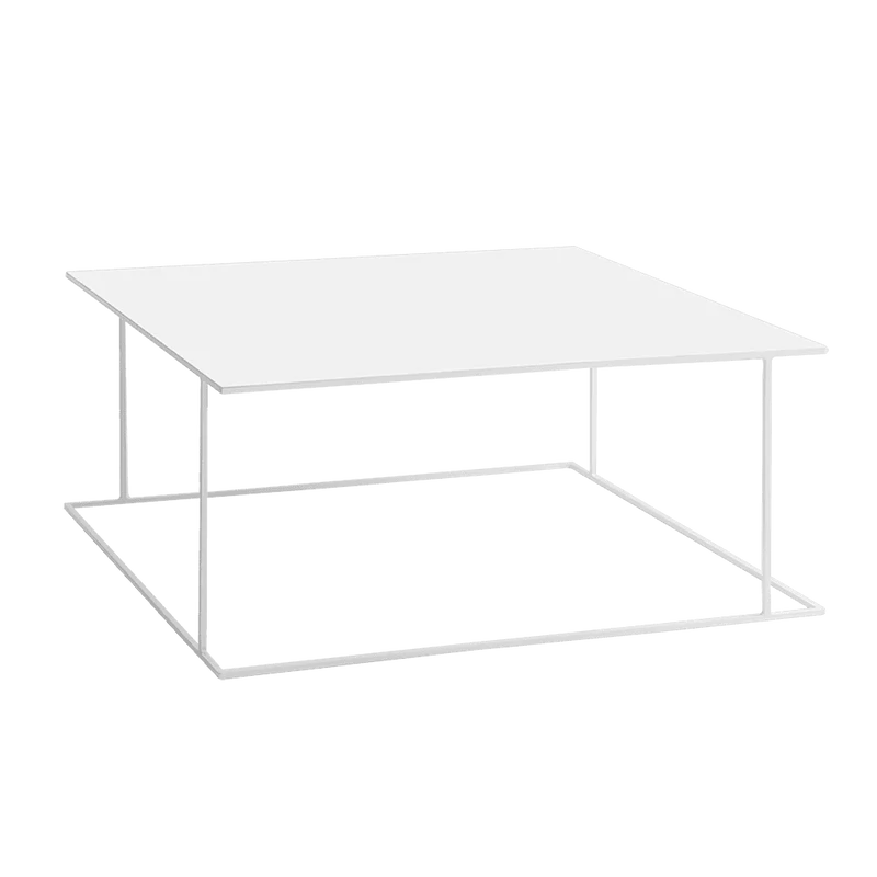 Tavolino WALT METAL 100x100 Bianco
