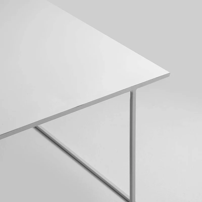 Tavolino WALT METAL 100x100 Bianco