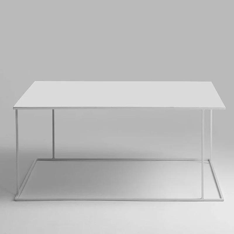 Tavolino WALT METAL 100x100 Bianco