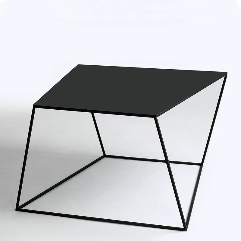 Tavolino ZAK in metallo 80, nero