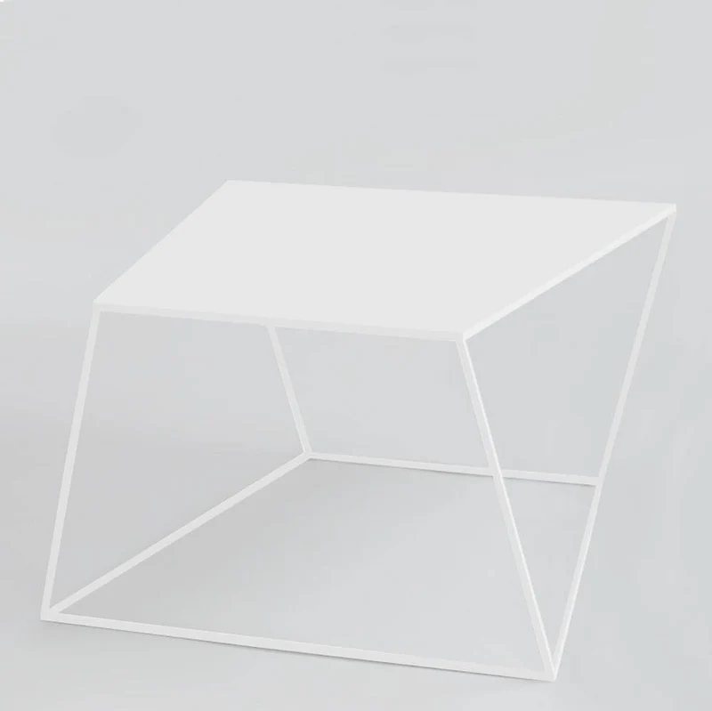 Tavolino ZAK METAL 80 bianco