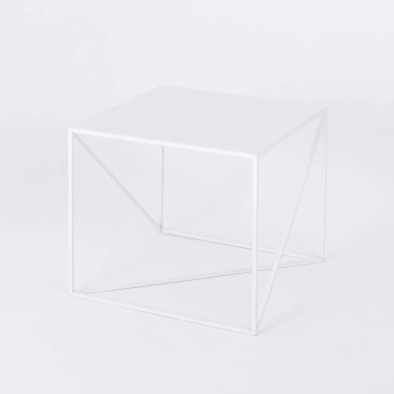 Tavolino laterale MEMO 50x50, Bianco