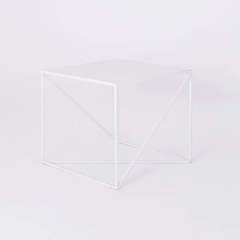 Tavolino laterale MEMO 50x50, Bianco