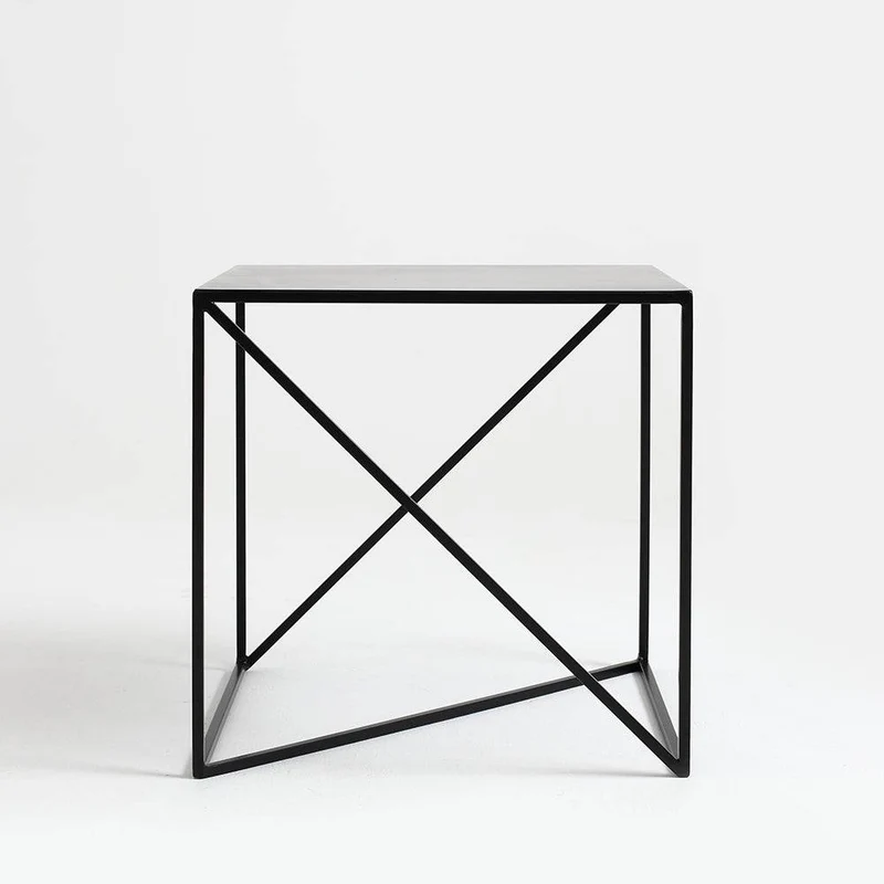Tavolino laterale MEMO 50x50, Nero