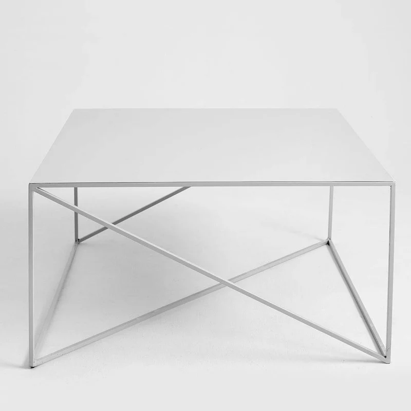 Tavolino MEMO METAL 80x80 grigio