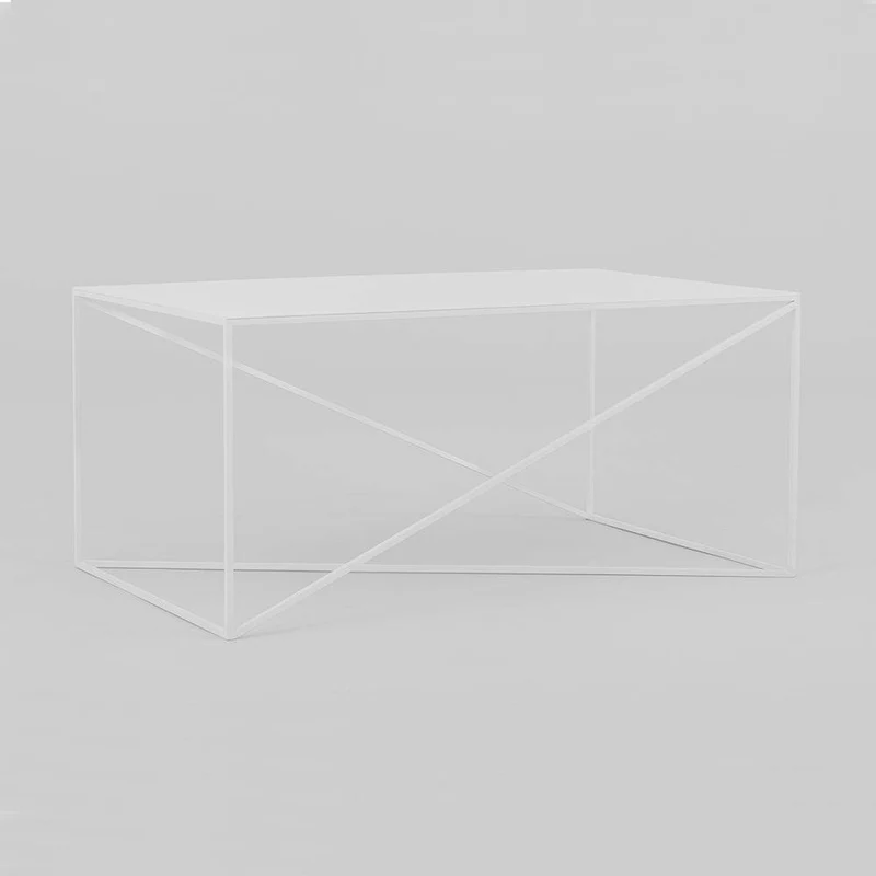 Tavolino MEMO METAL 100x60 Bianco