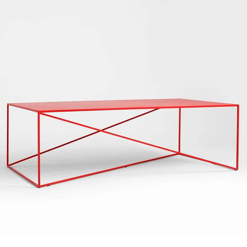 Tavolino MEMO METAL 140 Rosso