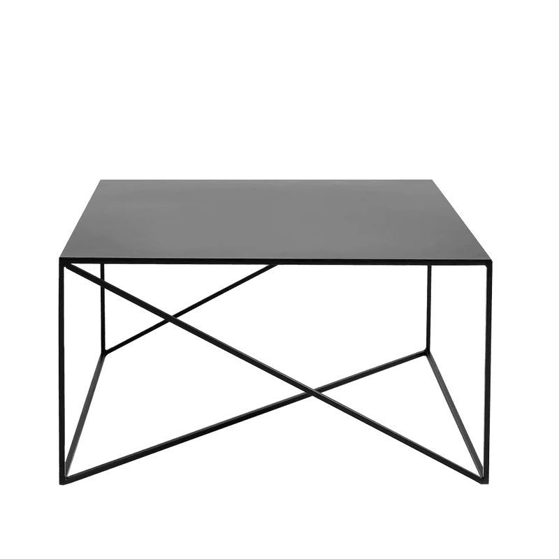 Tavolino MEMO METAL 100x100 Nero