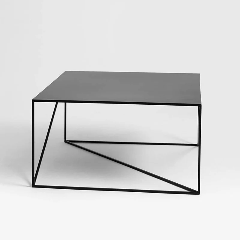 Tavolino MEMO METAL 100x100 Nero