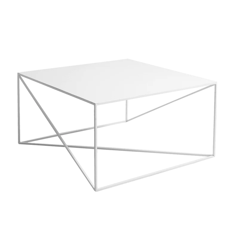 Tavolino MEMO METAL 100x100 Bianco