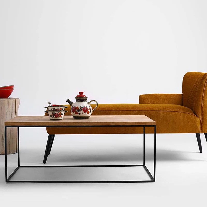 Tavolino MEMO LEGNO MASSELLO 100x60 Nero
