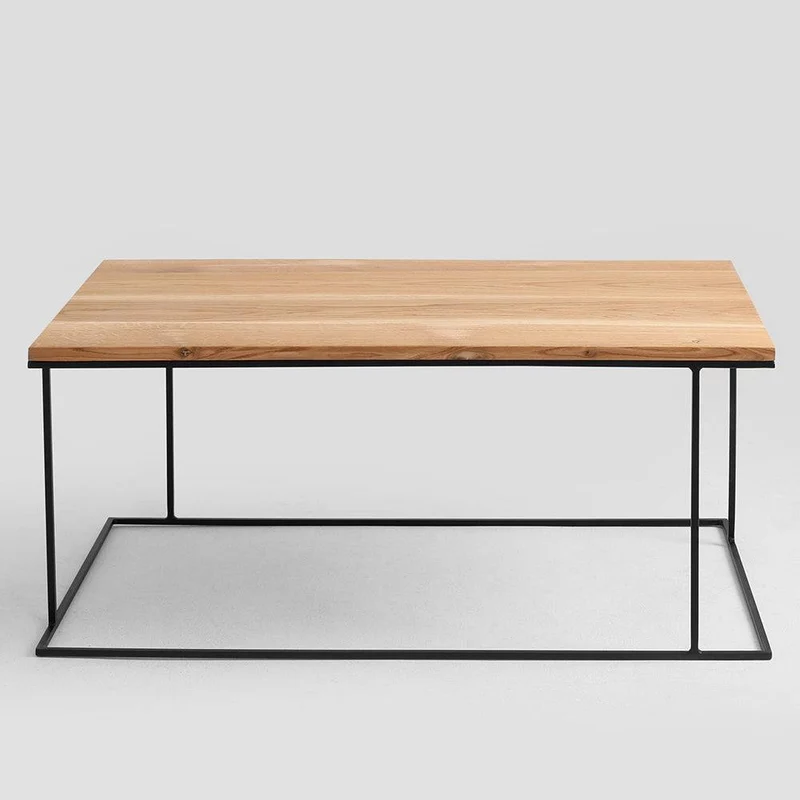 Tavolino MEMO LEGNO MASSELLO 100x60 Nero