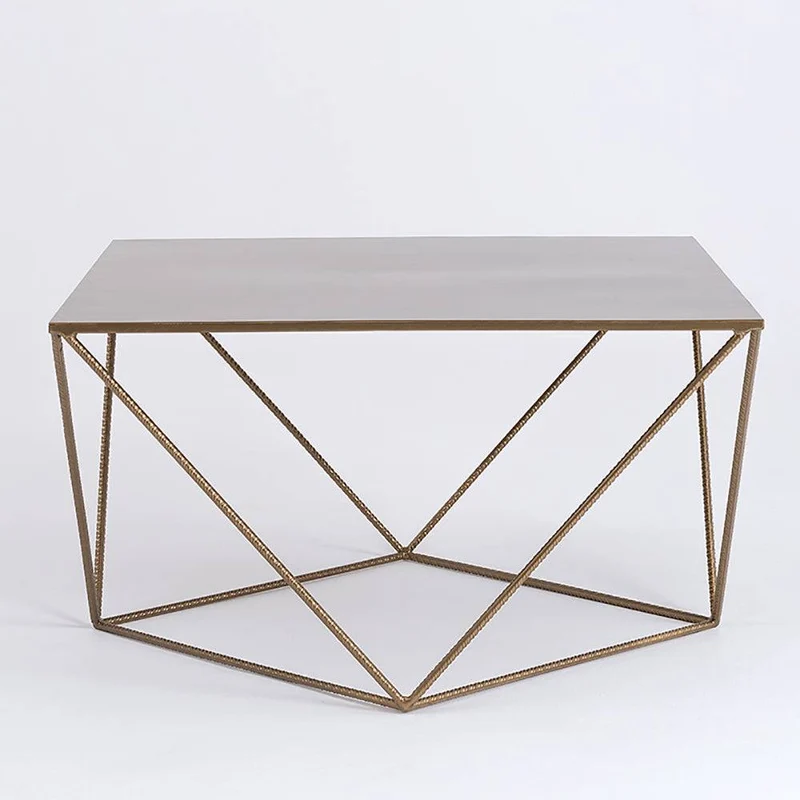 Tavolino DARYL METAL 80, oro