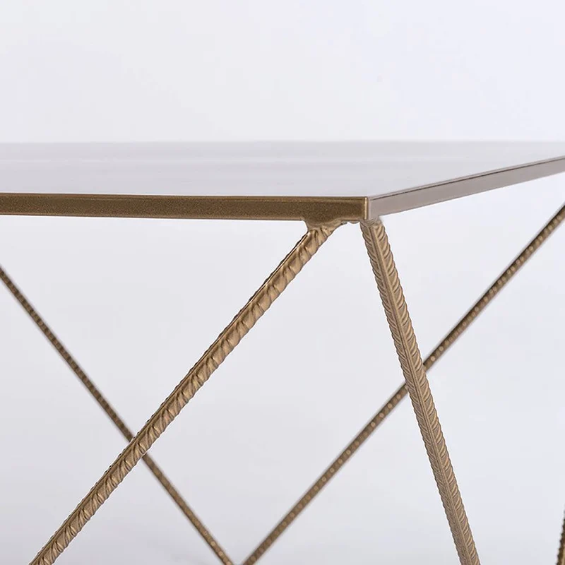 Tavolino DARYL METAL 80, oro