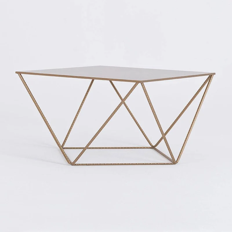 Tavolino DARYL METAL 80, oro