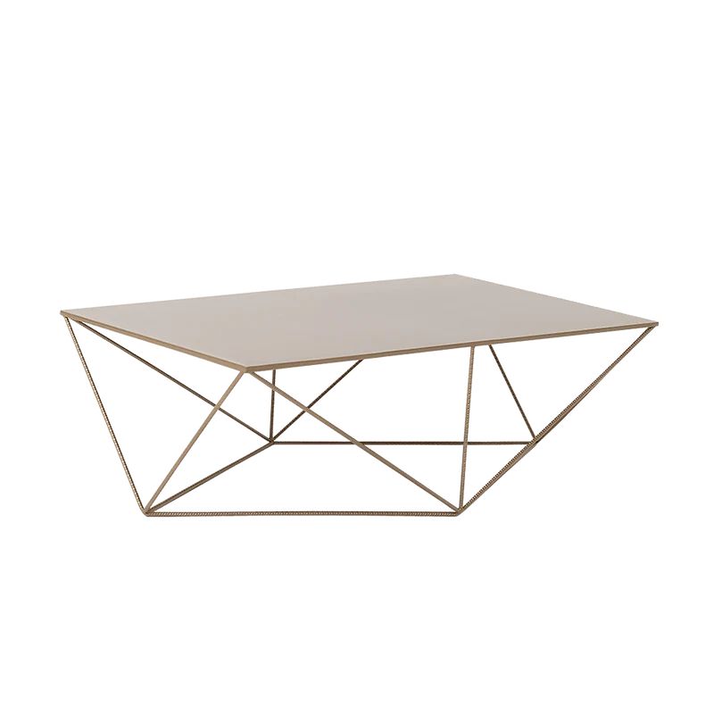 Tavolino DARYL METAL 140, oro