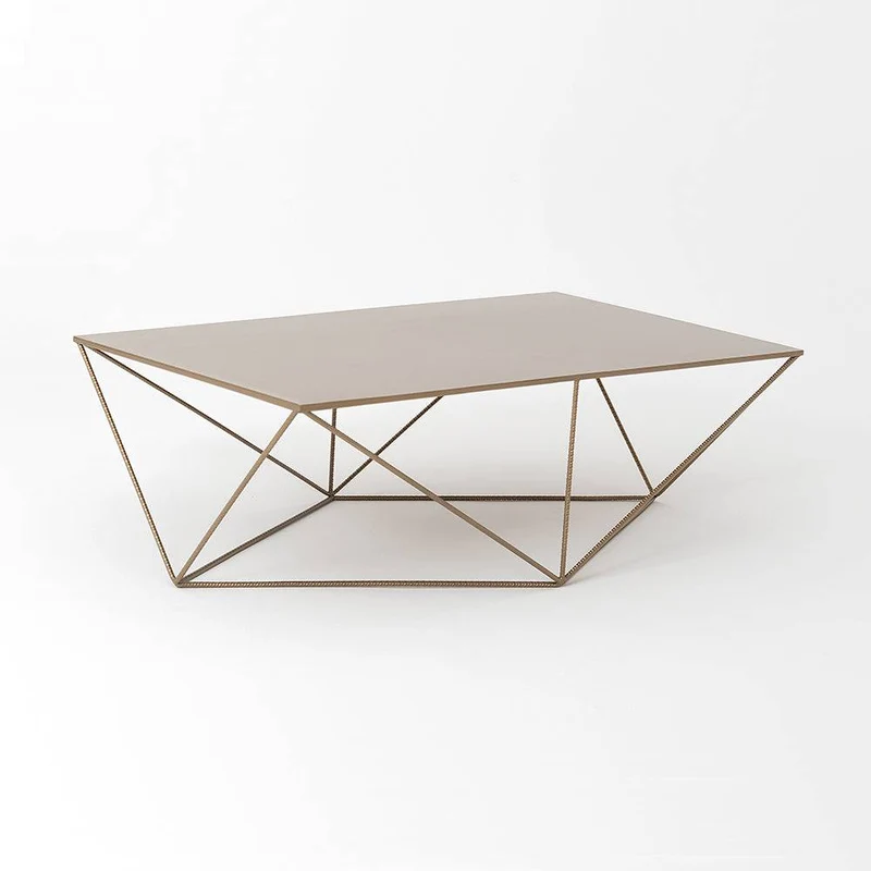 Tavolino DARYL METAL 140, oro