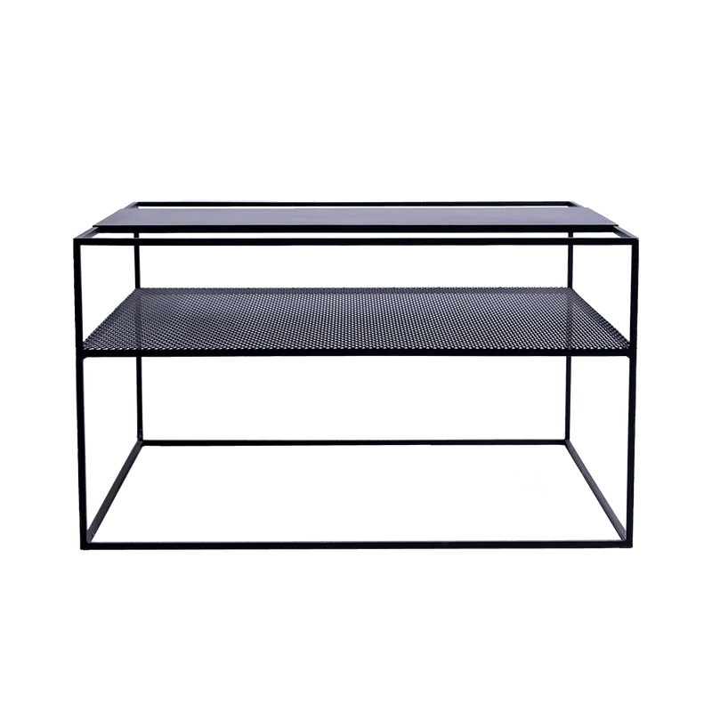 Tavolino da Caffè MATRIX Metallo 80, Nero