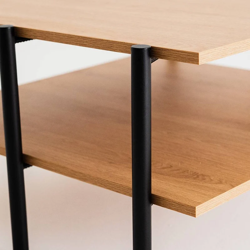 Tavolino RAVE BASIC 80 - quercia, nero