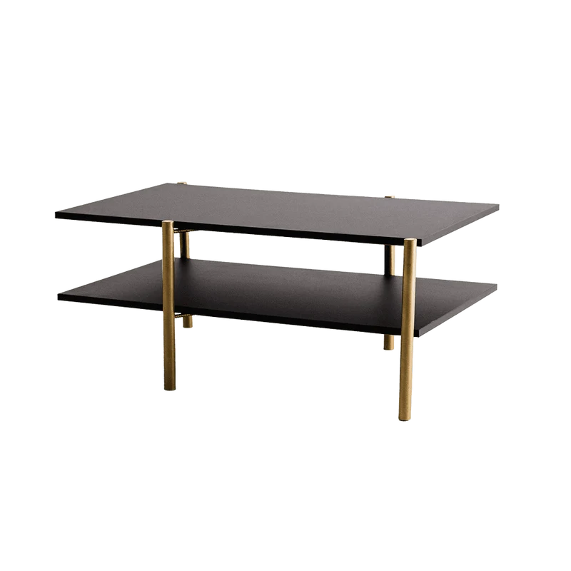 Tavolino RAVE BASIC 100x60 - nero, oro