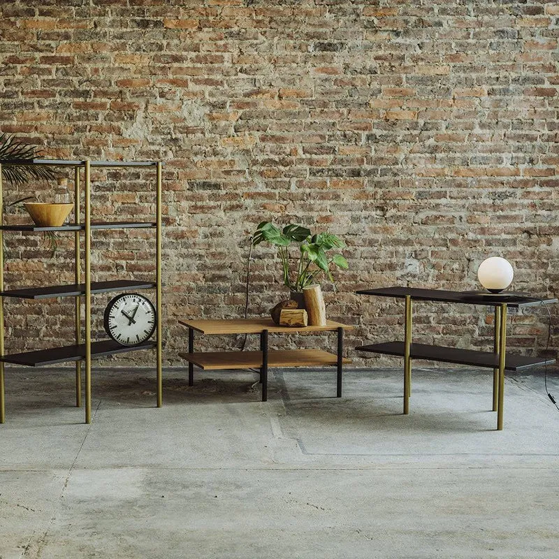 Tavolino RAVE BASIC 100x60 - nero, oro
