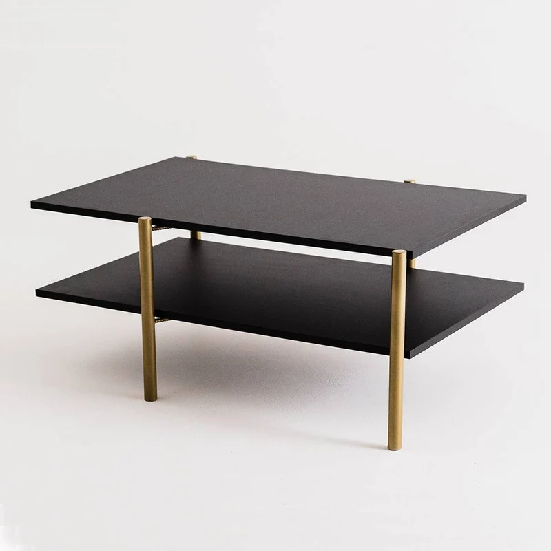 Tavolino RAVE BASIC 100x60 - nero, oro