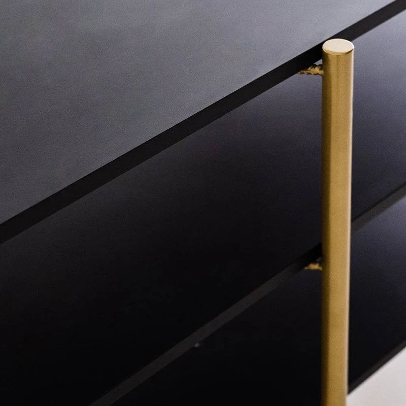 Tavolino RAVE BASIC 100x60 - nero, oro